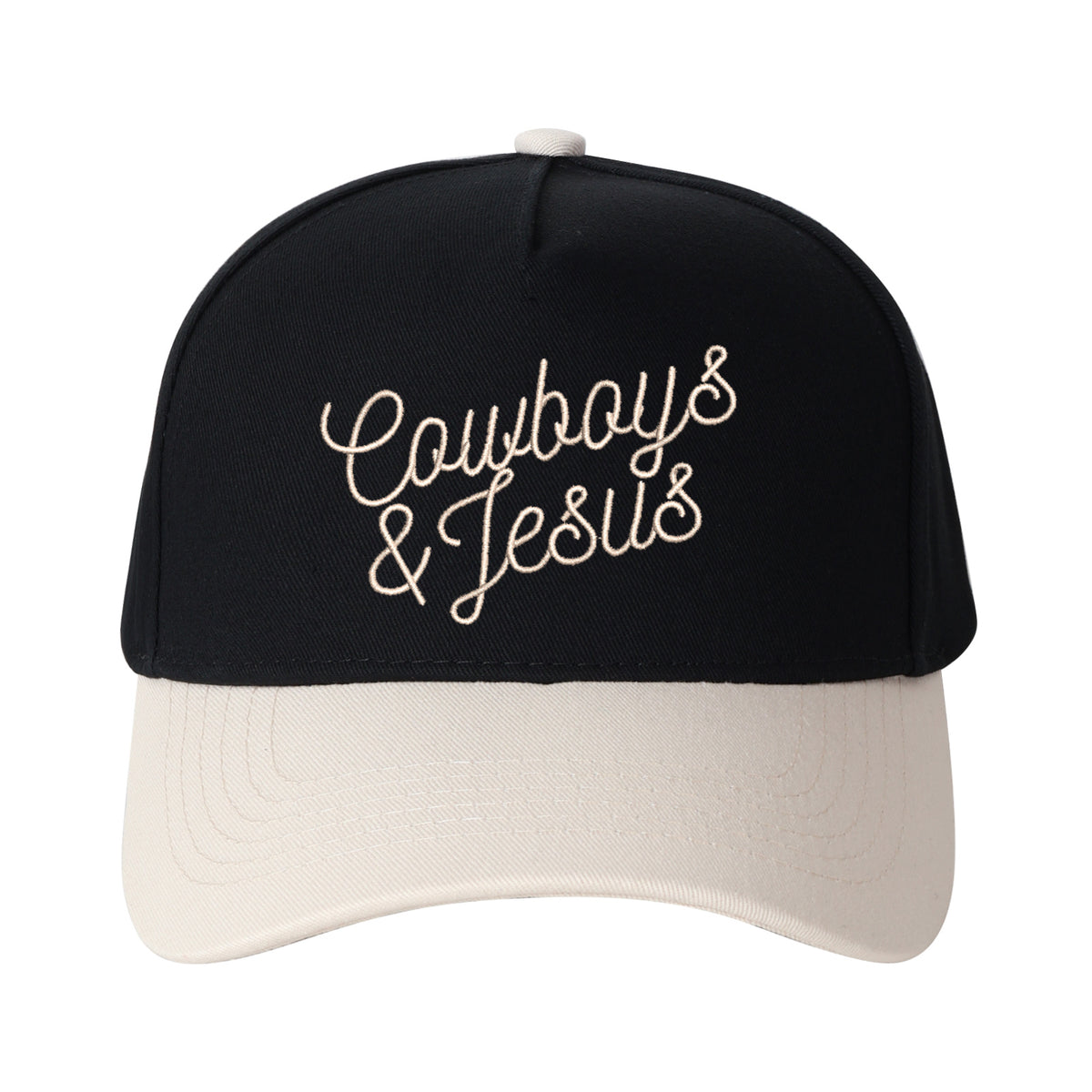 Cowboy & Jesus Embroidered Trucker Hat