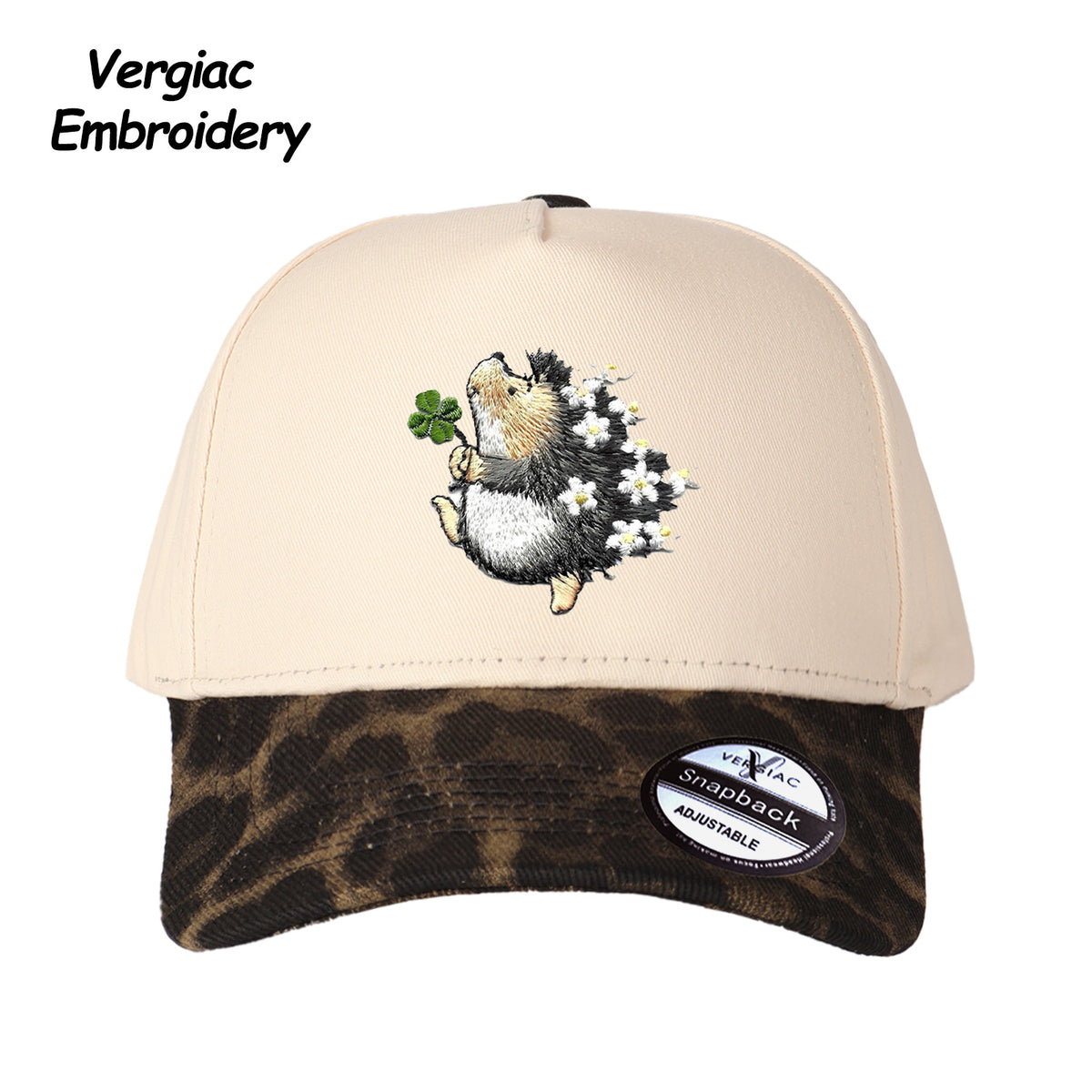 Hedgehog Embroidered Trucker Hat