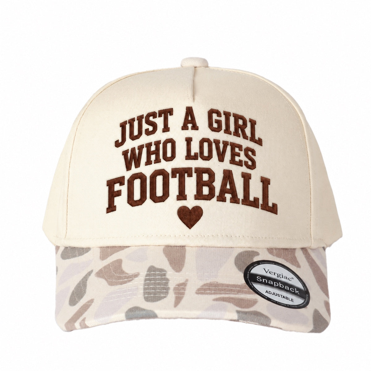 Just A Girl Who Loves Football 5-Panel Trucker Hat