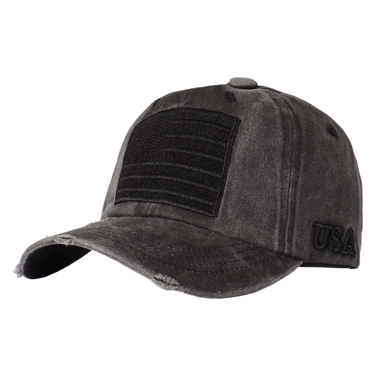 American Flag Embroidered Vintage Washed Baseball Cap
