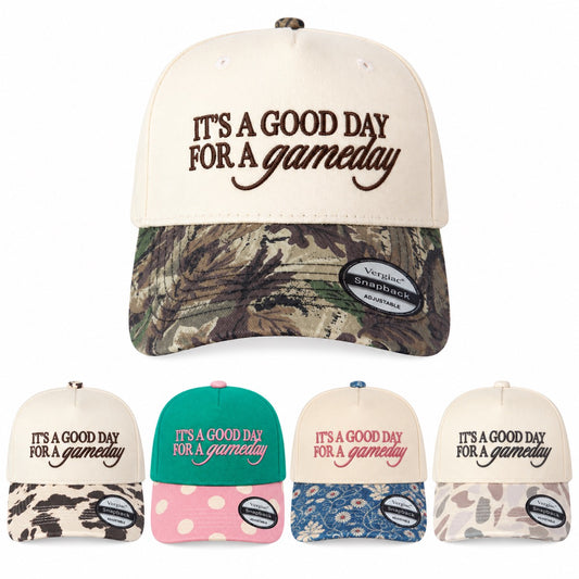 5-Panel Embroidered Cotton Trucker Hat with Printed Brim and Structured Front, Adjustable Unisex Baseball Cap, 1 Piece