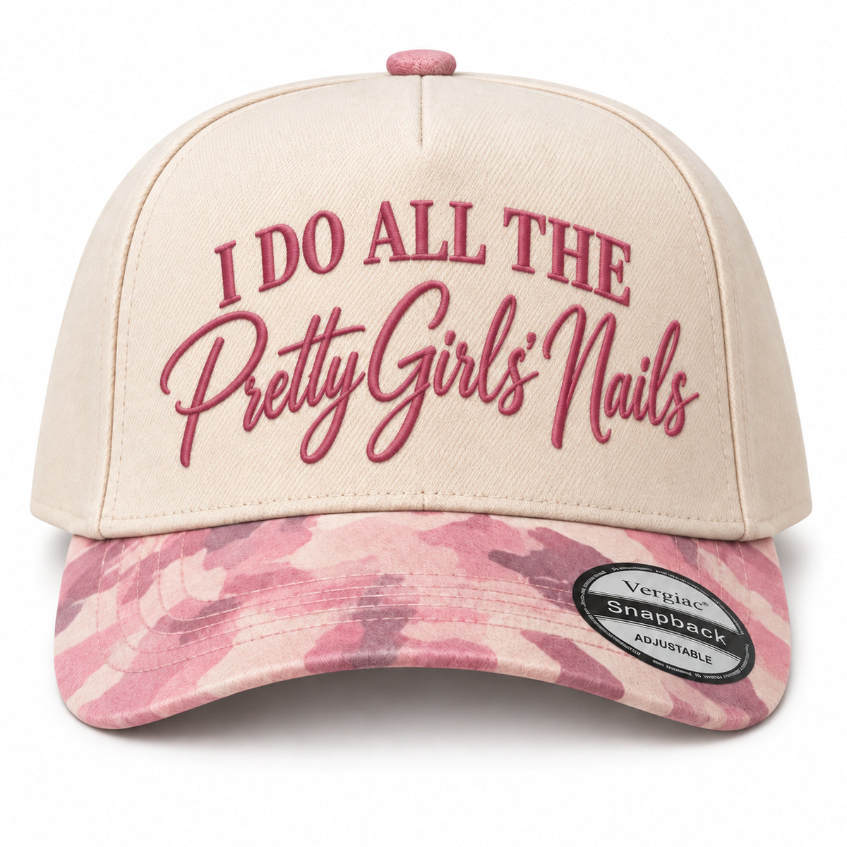 I Do All The Pretty Girls Nails Nail Art-themed 5-Panel Trucker Hat
