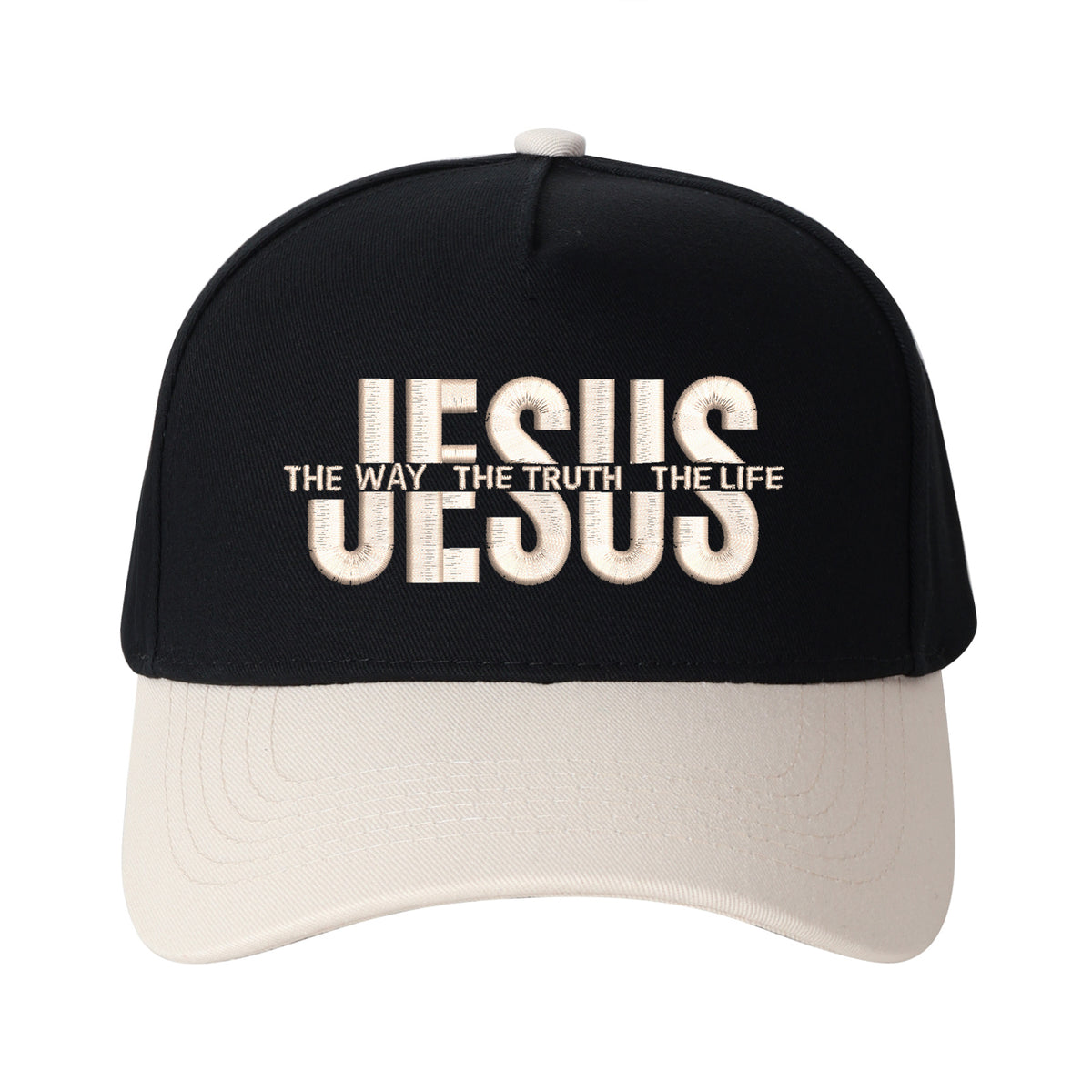 Jesus The Way The Truth The Life Embroidered Trucker Hat