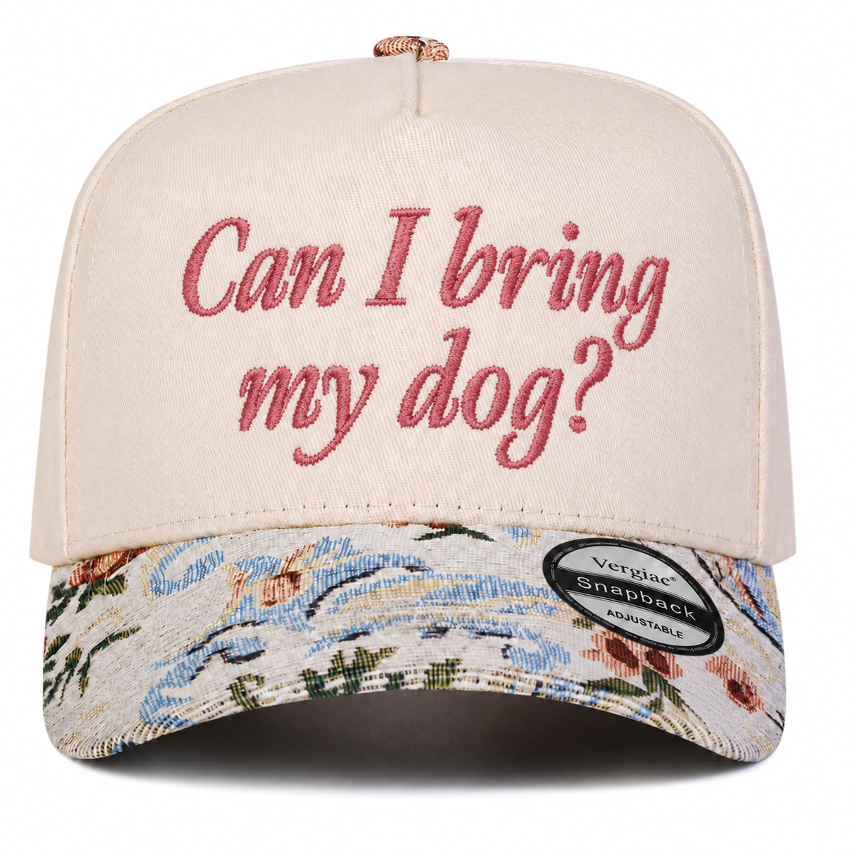 Can I Bring My Dog Pet-themed 5-Panel Trucker Hat
