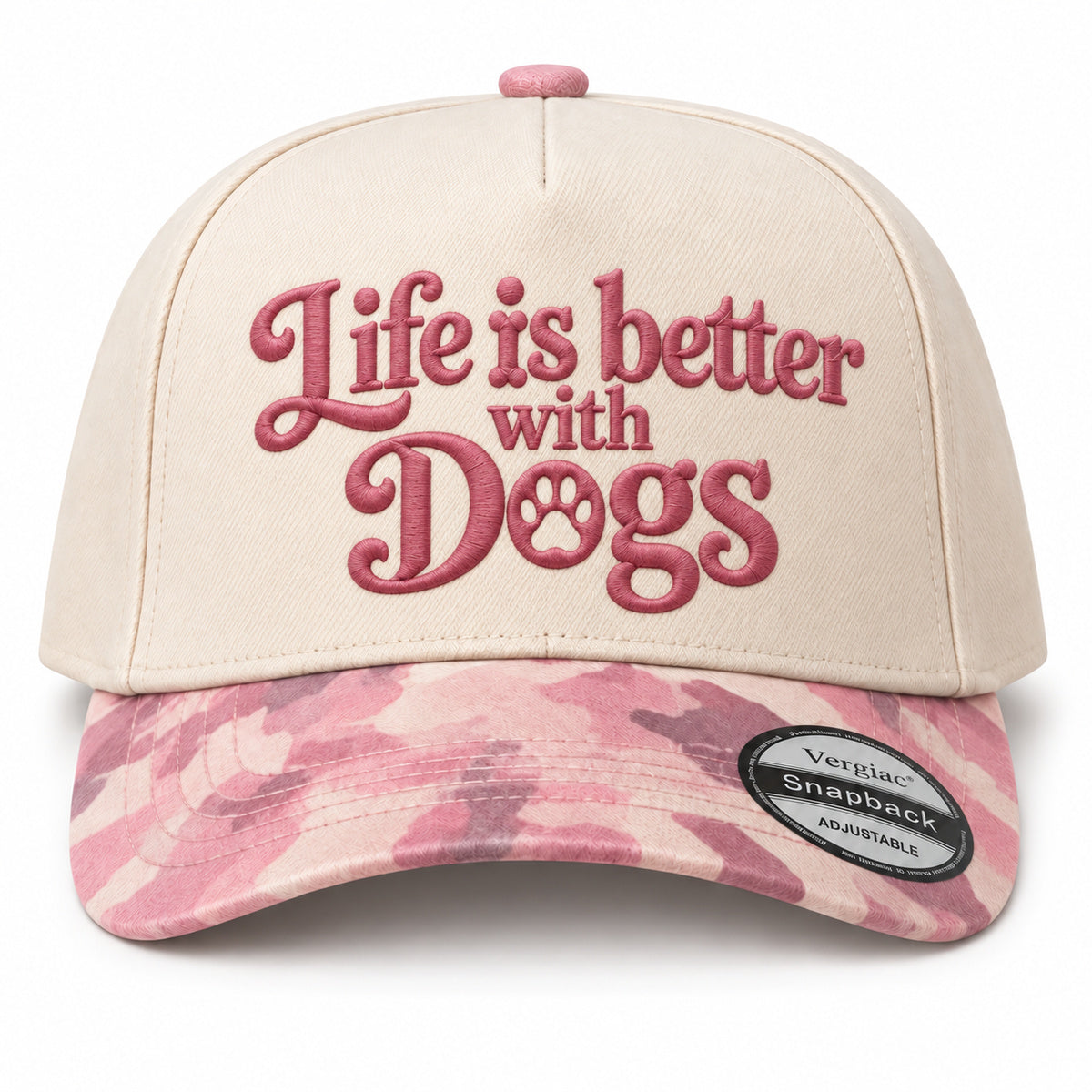 Life Is Better with Dogs 5-Panel Trucker Hat