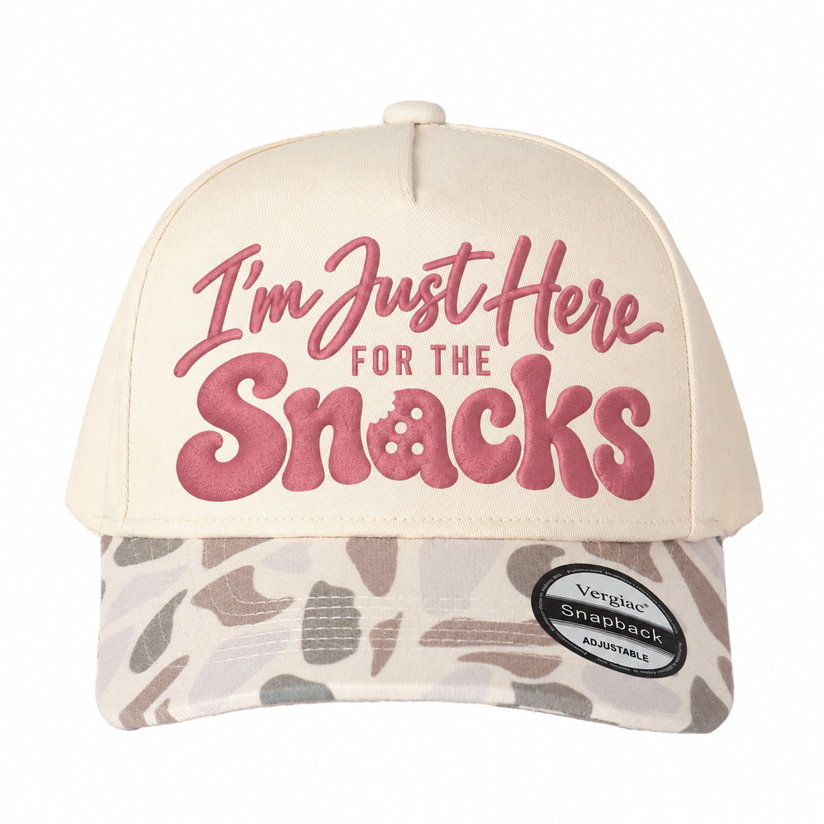 Im Just Here For The Snacks 5-Panel Trucker Hat