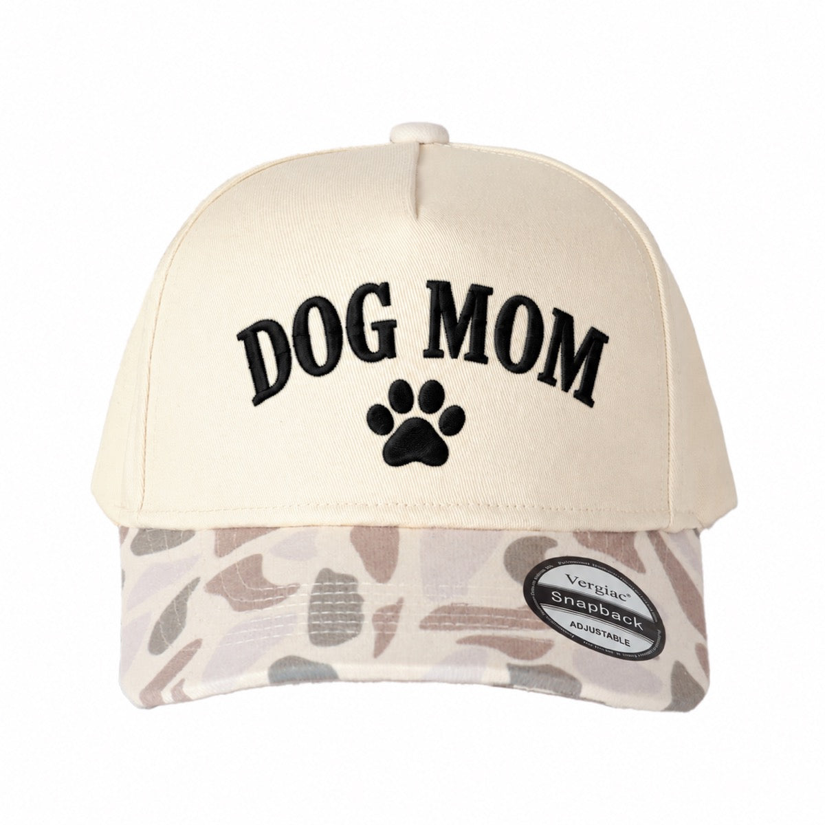 Dog Mom Paw Print 5-Panel Trucker Hat