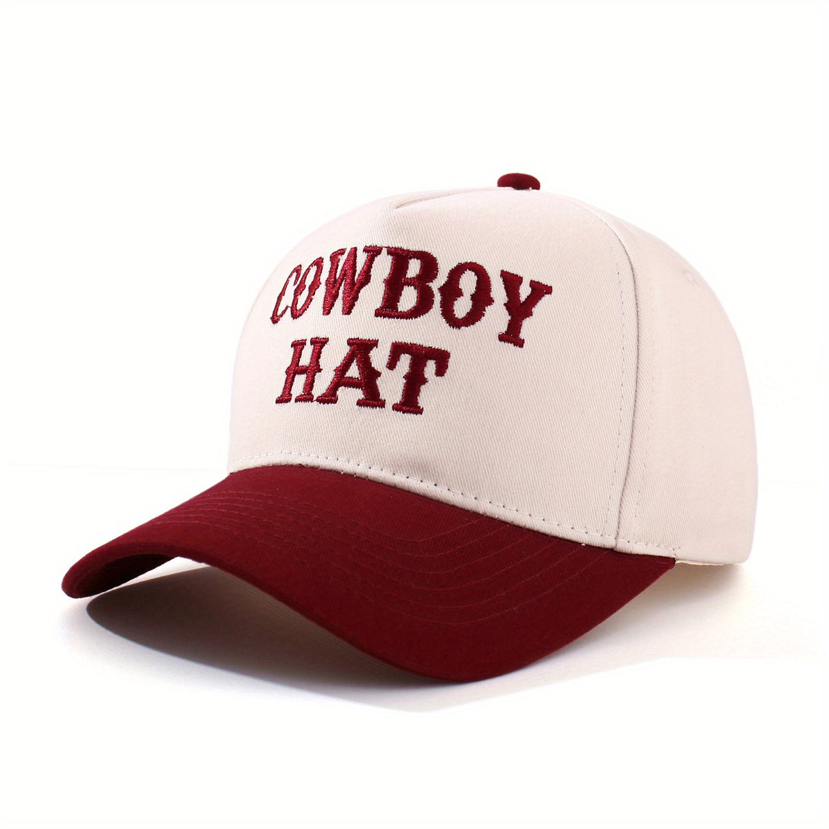 Cowboy Hat Embroidered Trucker Cap