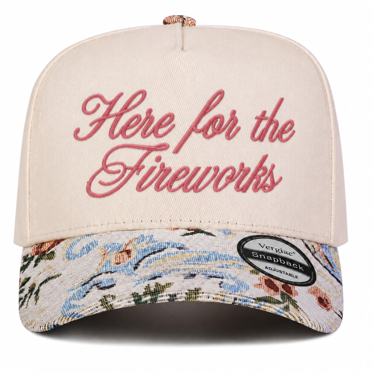 Here For The Fireworks 5-Panel Trucker Hat