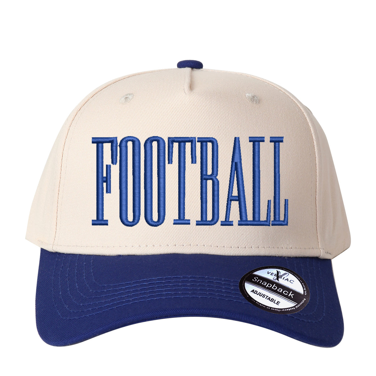 FOOTBALL Letter Embroidered Color Block Trucker Hat Unisex Adjustable Cotton Breathable Fashion Cap for Travel Daily Wear