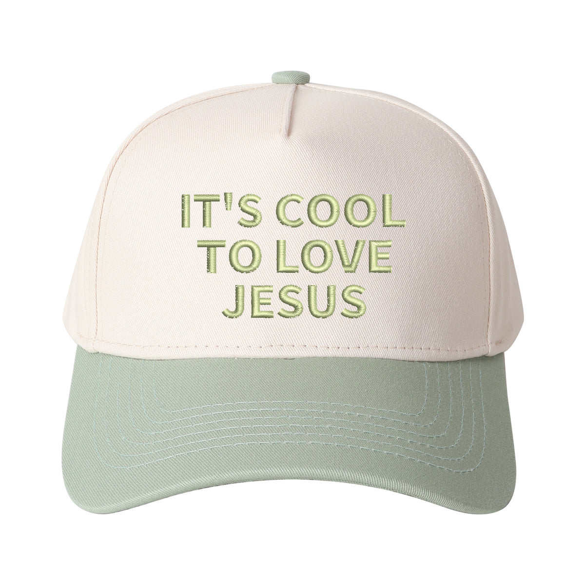 It's Cool To Love Jesus Embroidered Trucker Hat