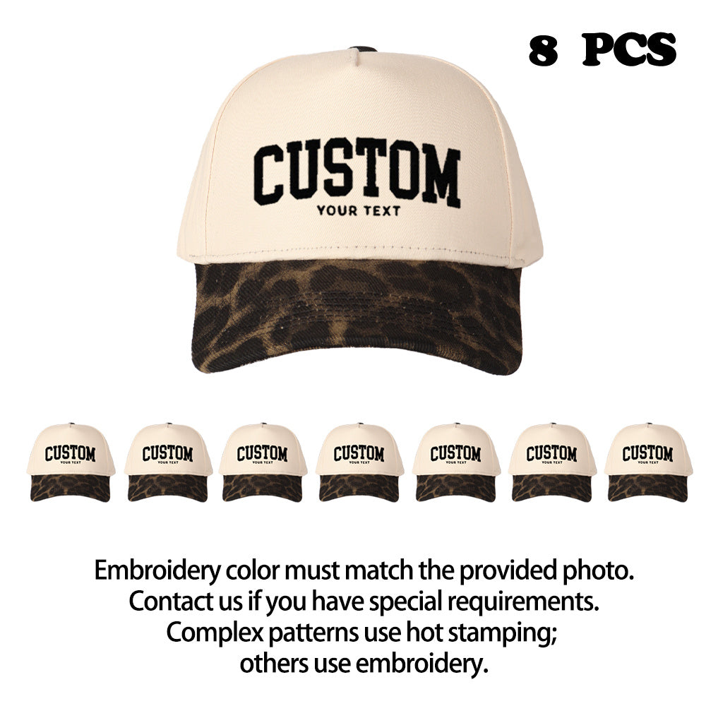 Custom Embroidered Trucker Hats (8-Pack)