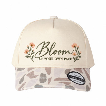 Bloom At Your Own Pace 5-Panel Trucker Hat