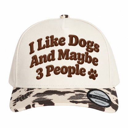 I Like Dogs and Maybe 3 People 5-Panel Trucker Hat