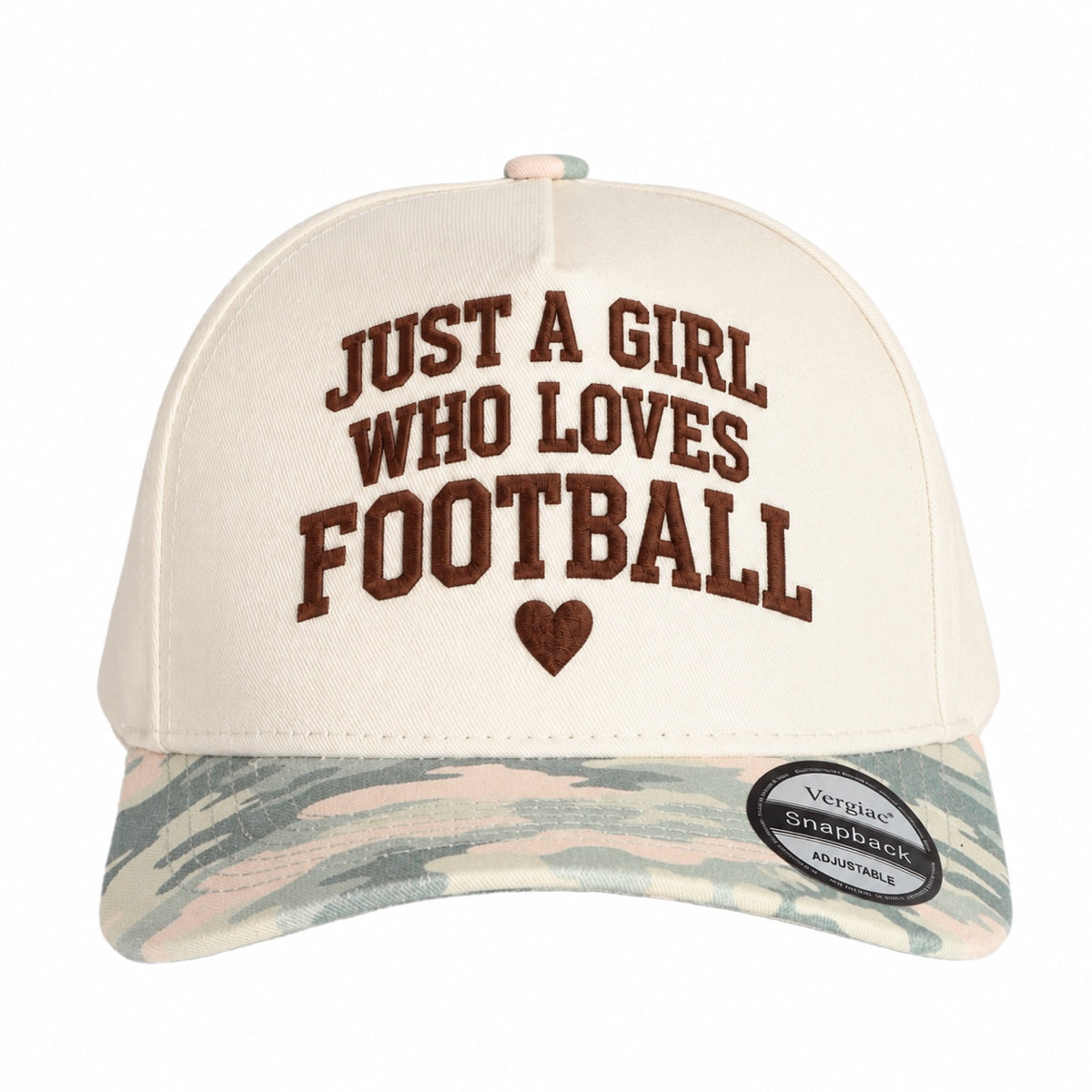 Just A Girl Who Loves Football 5-Panel Trucker Hat