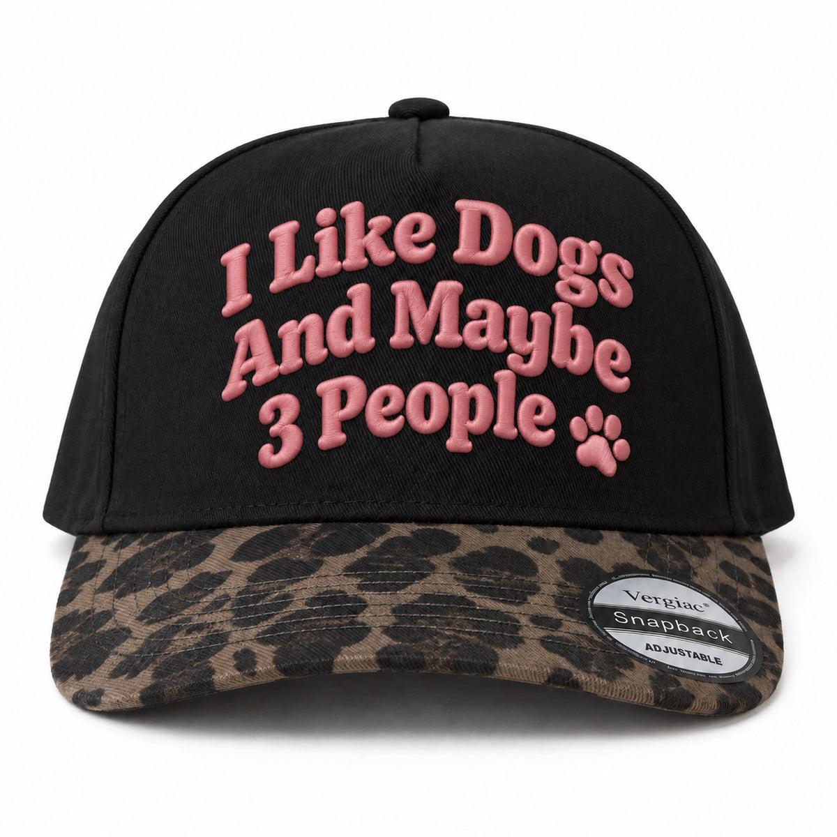 I Like Dogs and Maybe 3 People 5-Panel Trucker Hat