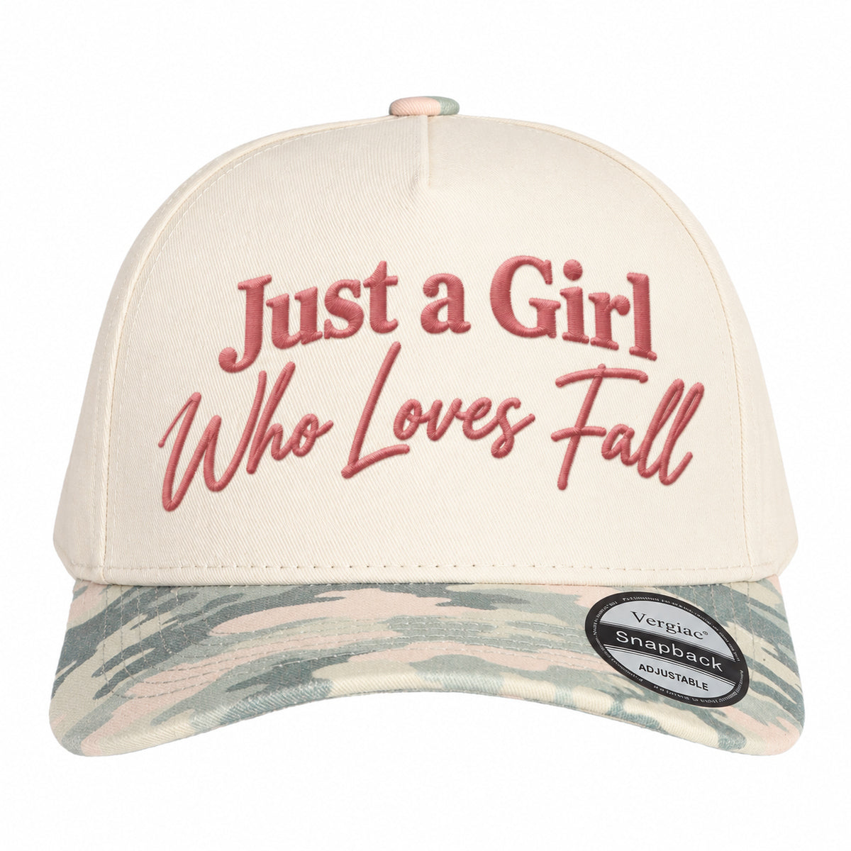 Just A Girl Who Loves Fall Fall-themed 5-Panel Trucker Hat