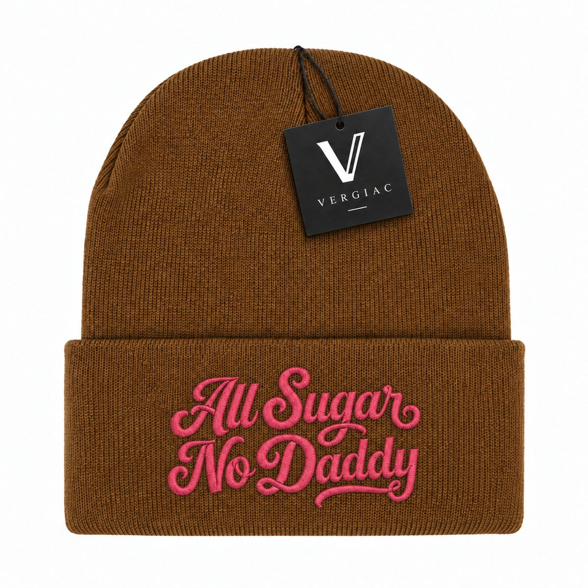 A All Sugar No Daddy Embroidered Acrylic Knitted Hat Unisex High Elasticity High Gram Weight Warm and Comfortable