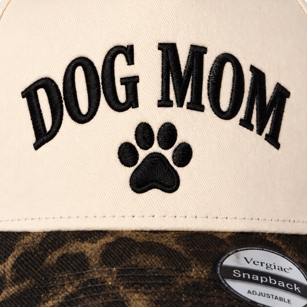Dog Mom Paw Print 5-Panel Trucker Hat