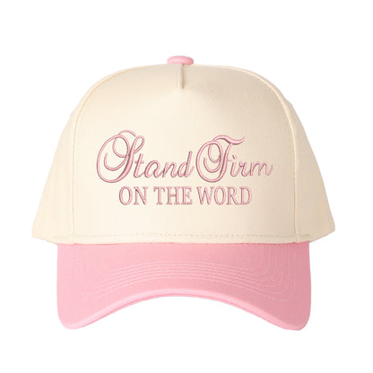 Stand Firm On The Word Embroidered Trucker Hat