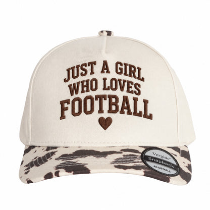 Just A Girl Who Loves Football 5-Panel Trucker Hat