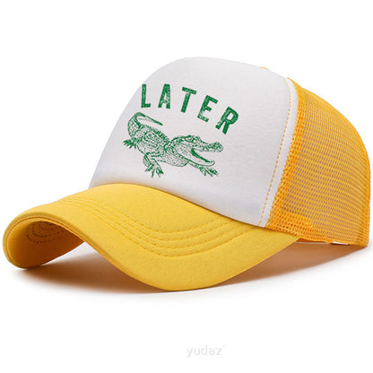 Later Alligator Embroidered Trucker Hat