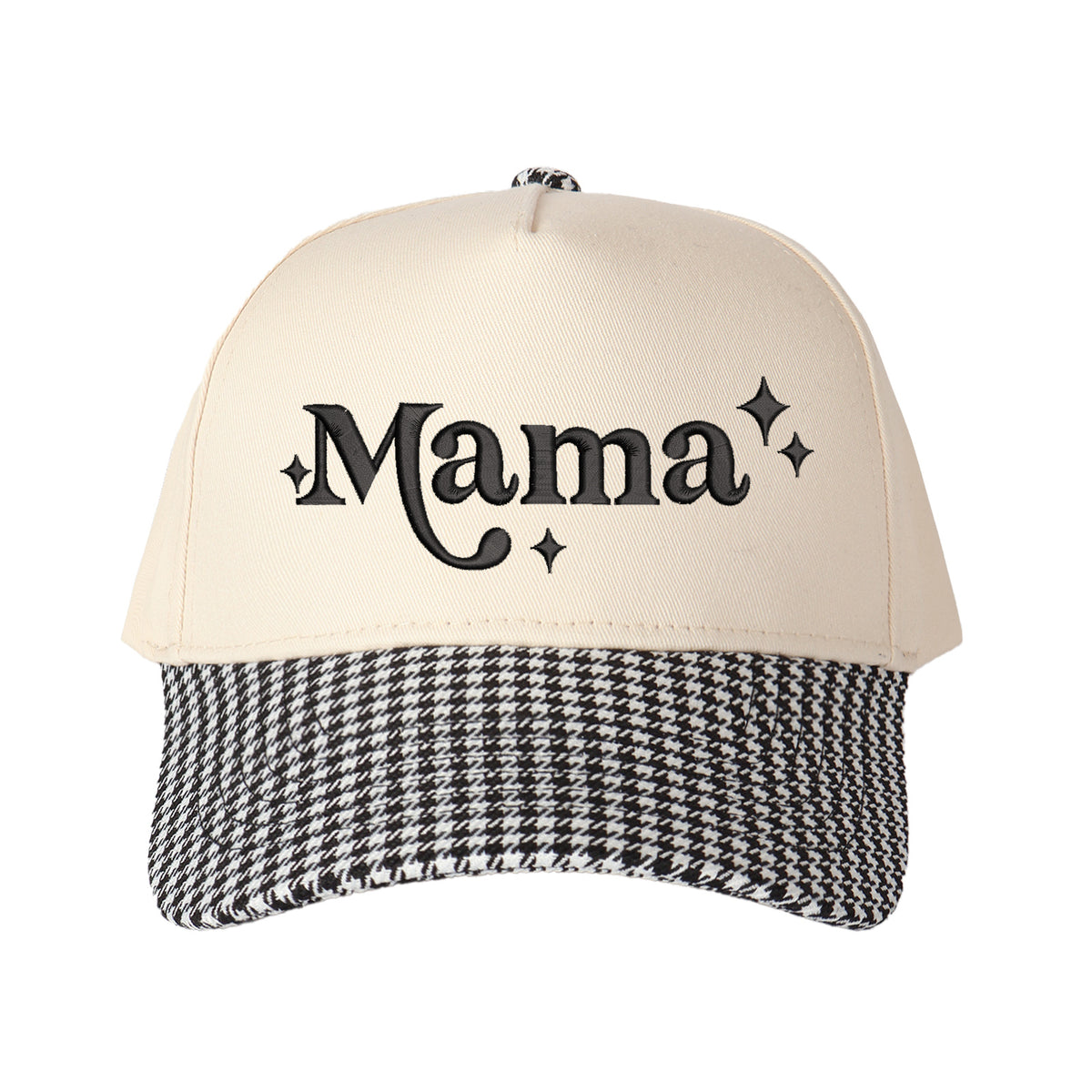 Star-accented Mama Embroidered Trucker Hat