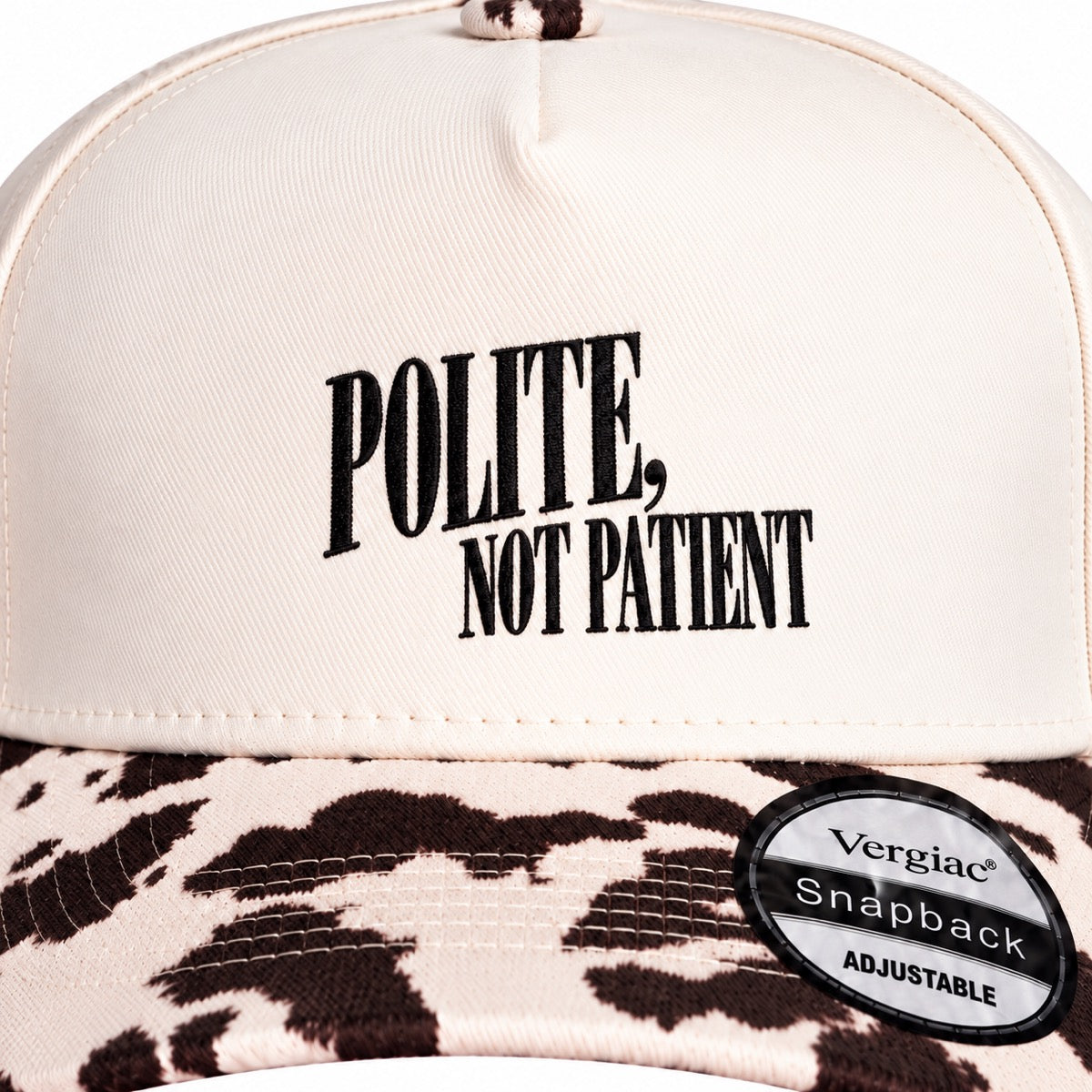 Polite, Not Patient 5-Panel Trucker Hat