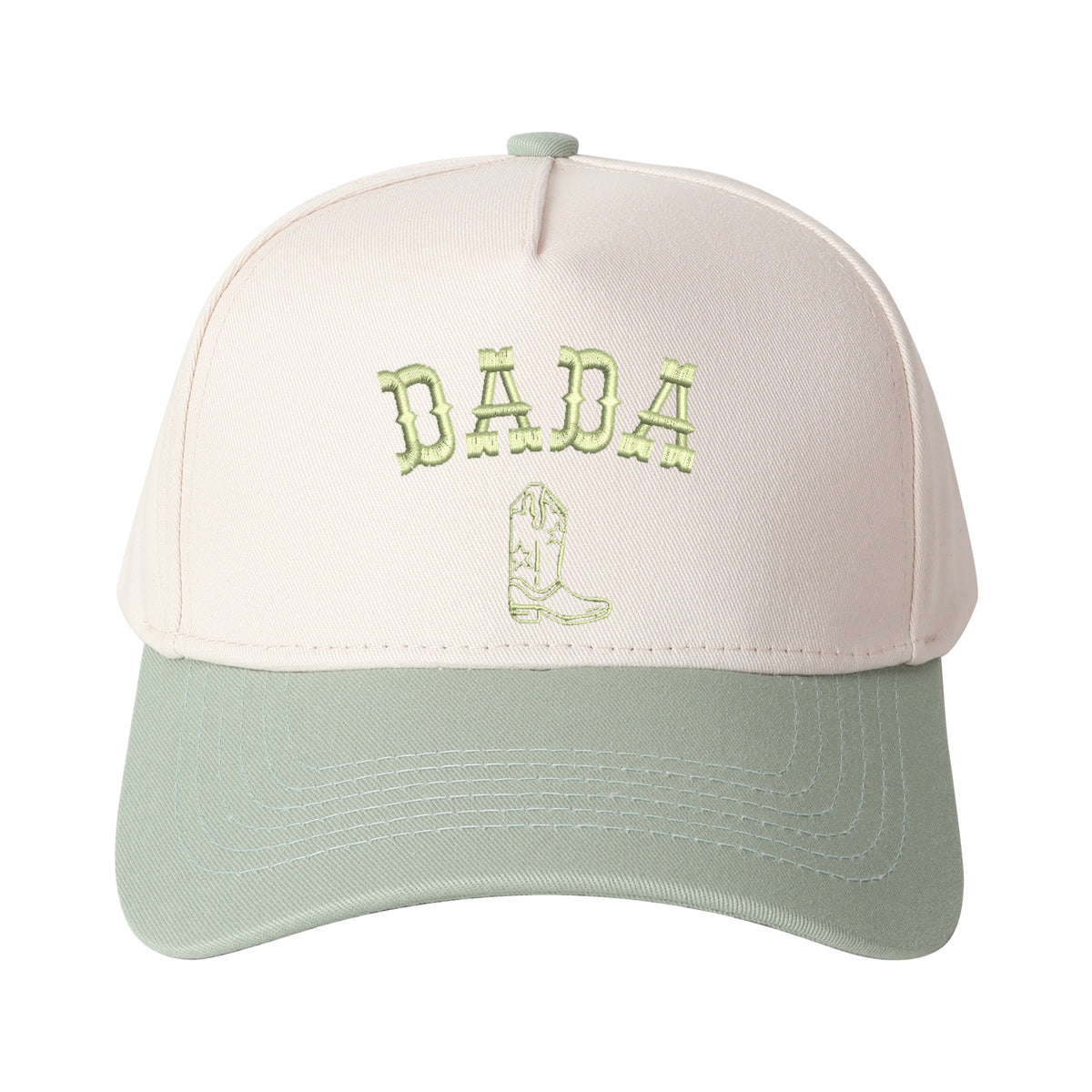 Father's Day Arched Dada Letter And Boot Embroidered Trucker Hat