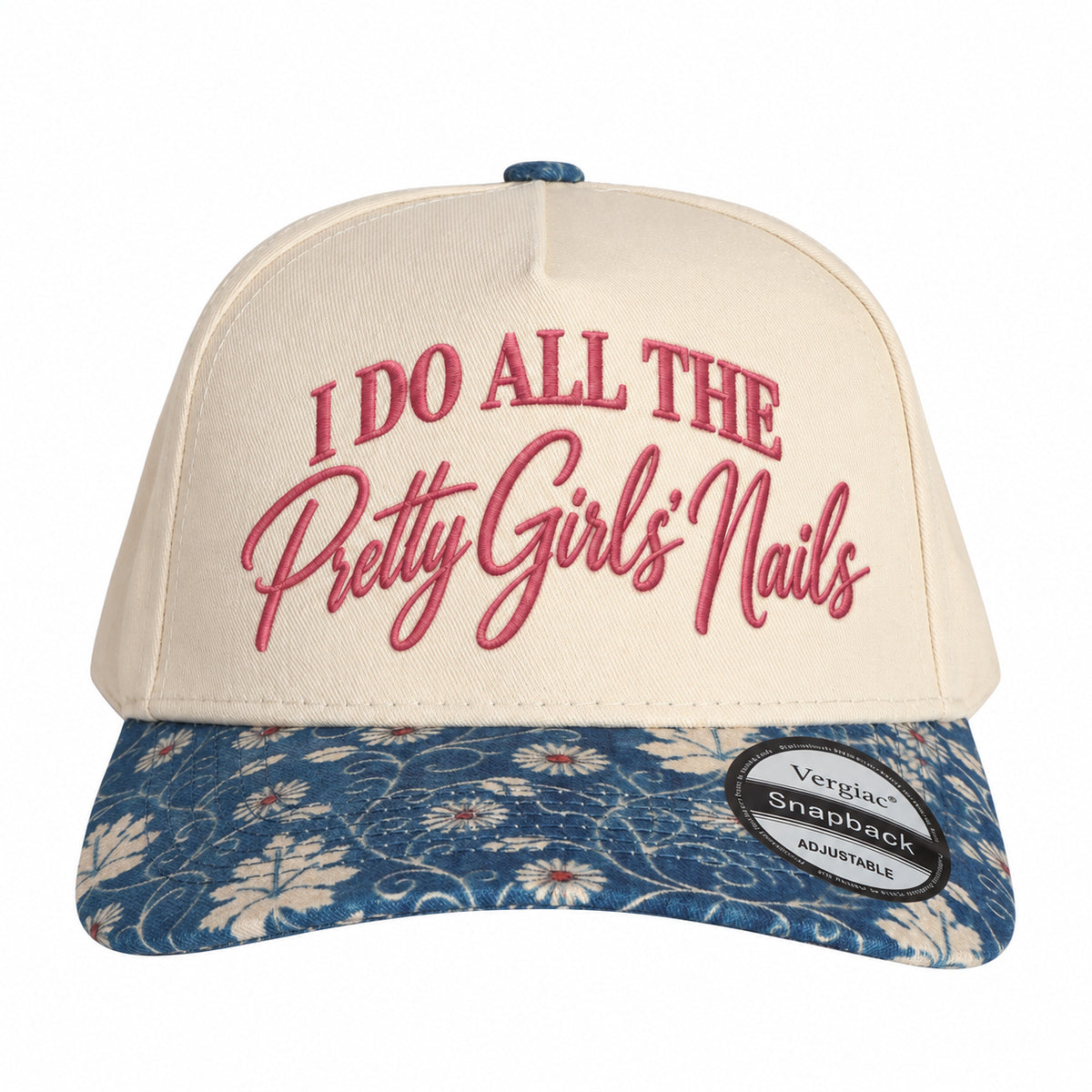 I Do All The Pretty Girls Nails Nail Art-themed 5-Panel Trucker Hat
