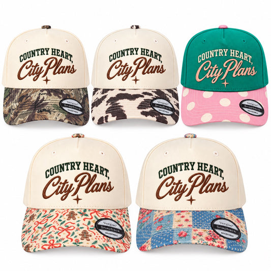 5-Panel Embroidered Cotton Trucker Hat with Printed Brim and Structured Front, Adjustable Unisex Baseball Cap, 1 Piece