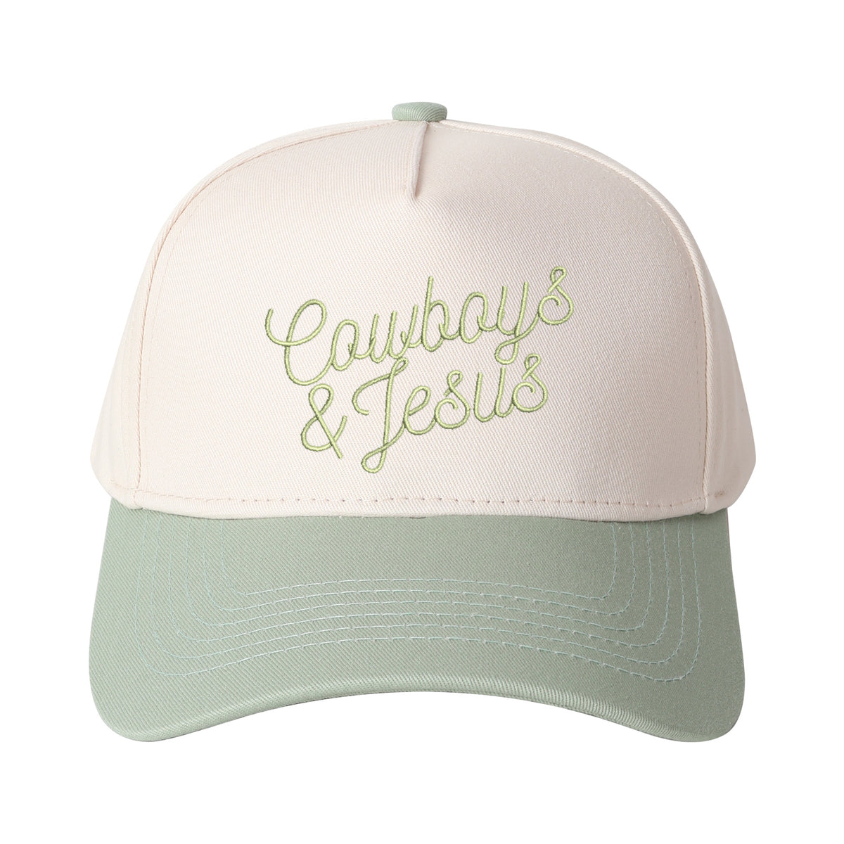 Cowboy & Jesus Embroidered Trucker Hat