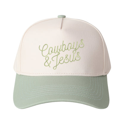 Cowboy & Jesus Embroidered Trucker Hat