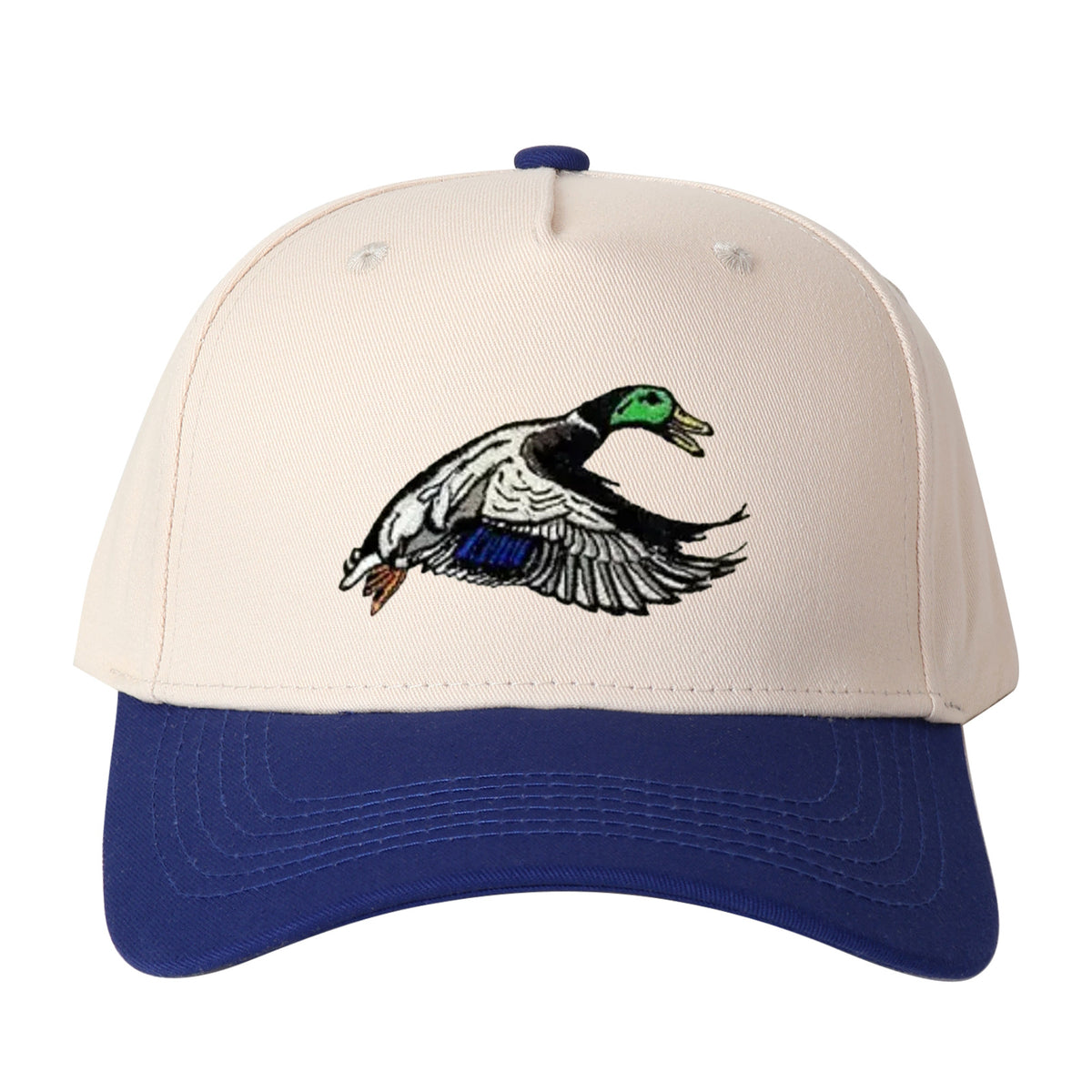 Flying Mallard Duck Embroidered Trucker Hat
