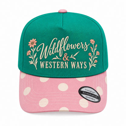 5-Panel Embroidered Cotton Trucker Hat with Printed Brim and Structured Front, Adjustable Unisex Baseball Cap, 1 Piece