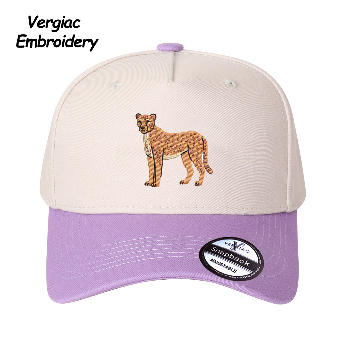 Cheetah Embroidered Trucker Hat