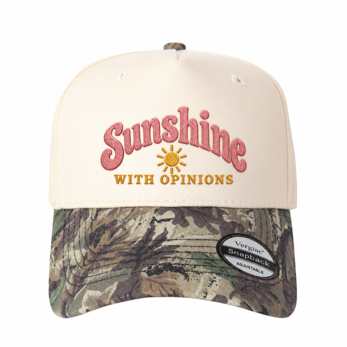 Sunshine With Opinions 5-Panel Trucker Hat
