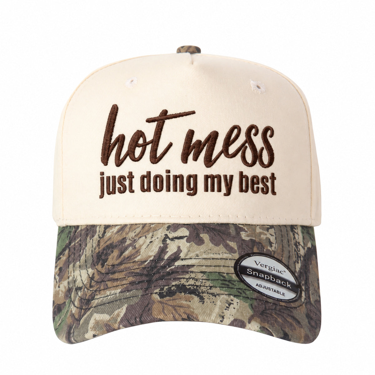 Hot Mess Just Doing My Best 5-Panel Trucker Hat