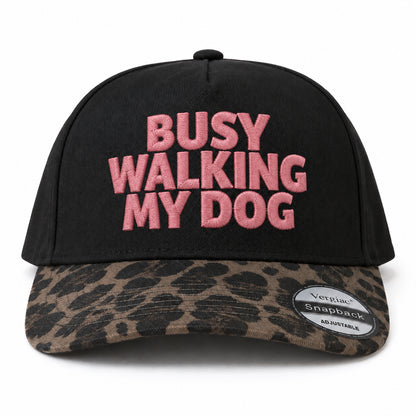 Busy Walking My Dog Pet-themed 5-Panel Trucker Hat