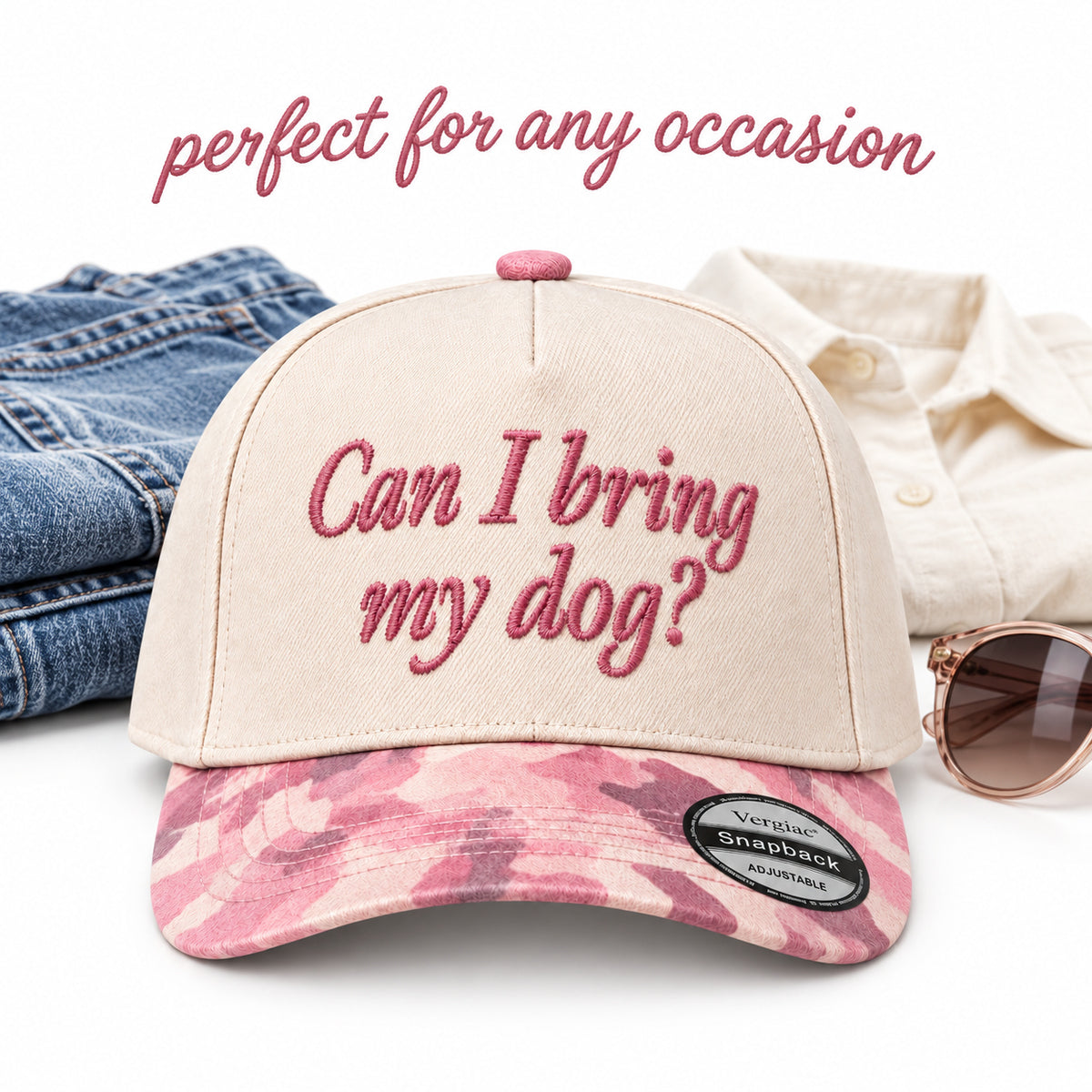 Can I Bring My Dog Pet-themed 5-Panel Trucker Hat