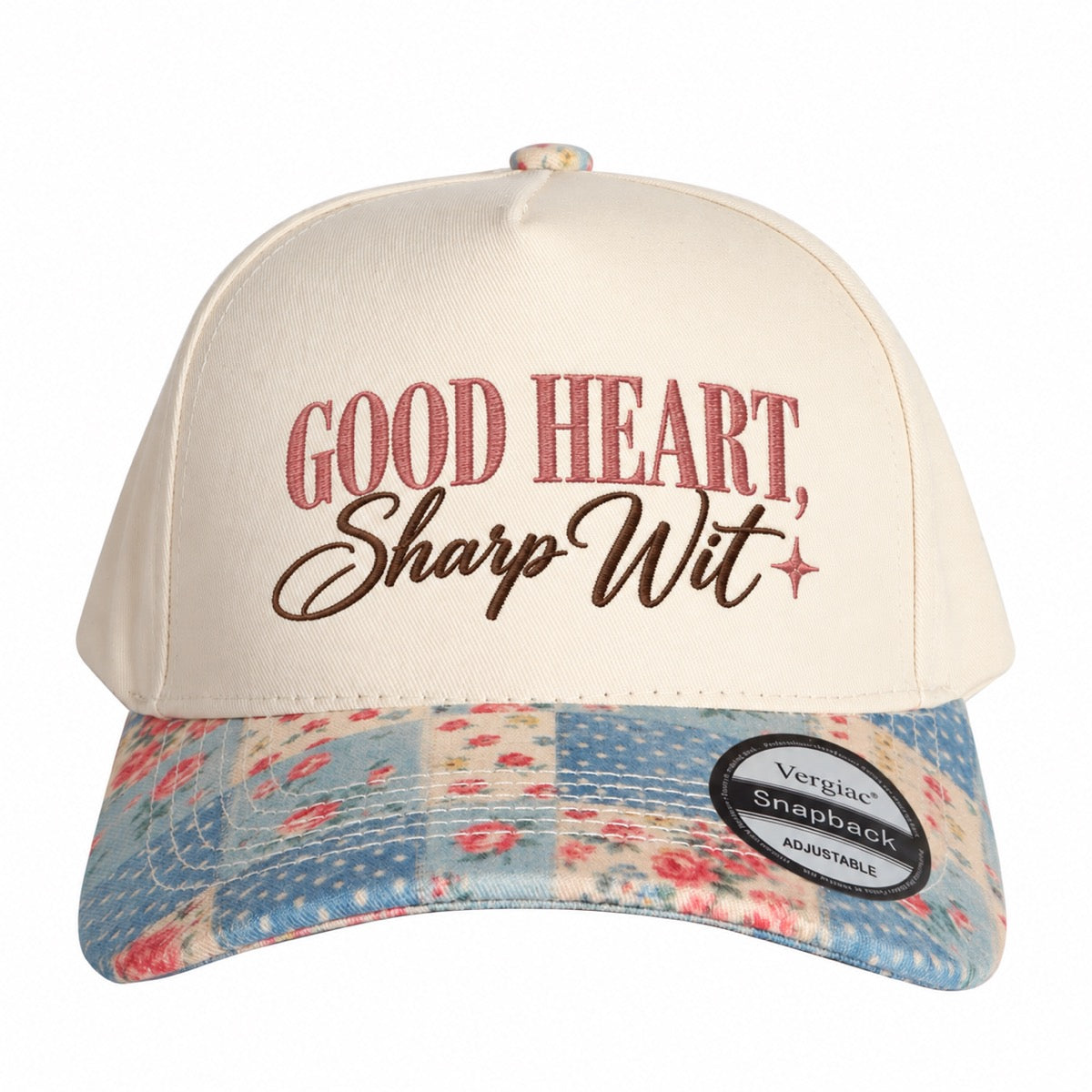 Good Heart, Sharp Wit 5-Panel Trucker Hat