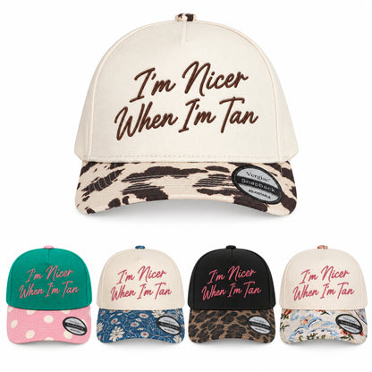 I'm Nicer When I'm Tan 5-Panel Trucker Hat