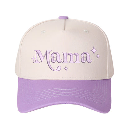 Star-accented Mama Embroidered Trucker Hat