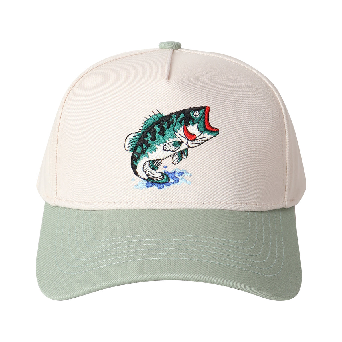 Largemouth Bass Embroidered Trucker Hat