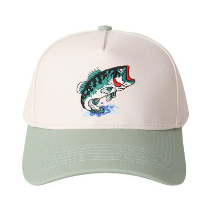 Largemouth Bass Embroidered Trucker Hat
