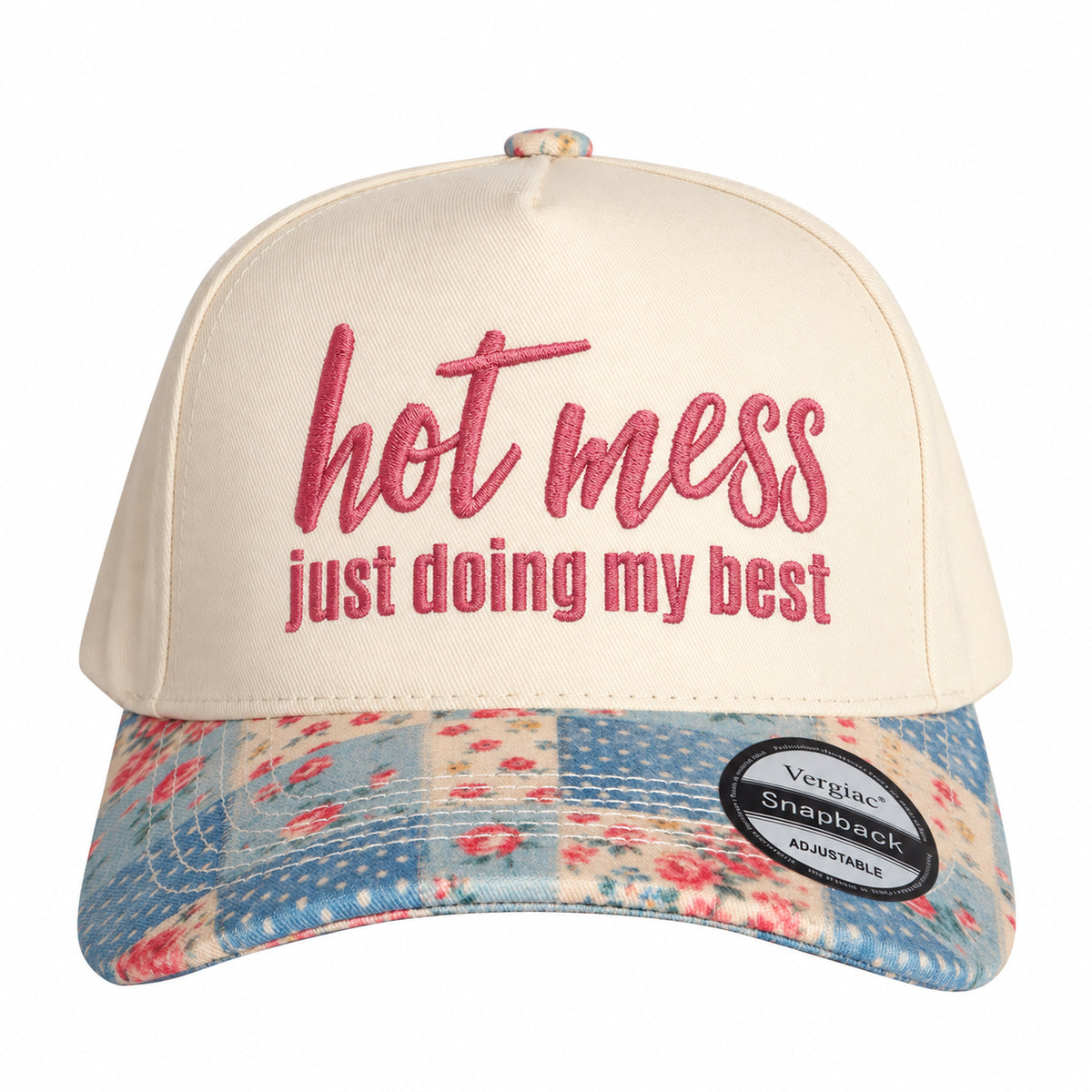 Hot Mess Just Doing My Best 5-Panel Trucker Hat