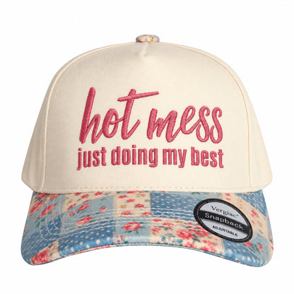 Hot Mess Just Doing My Best 5-Panel Trucker Hat