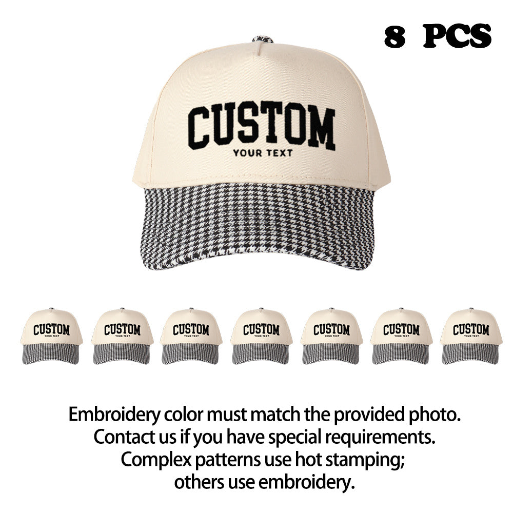 Custom Embroidered Trucker Hats (8-Pack)