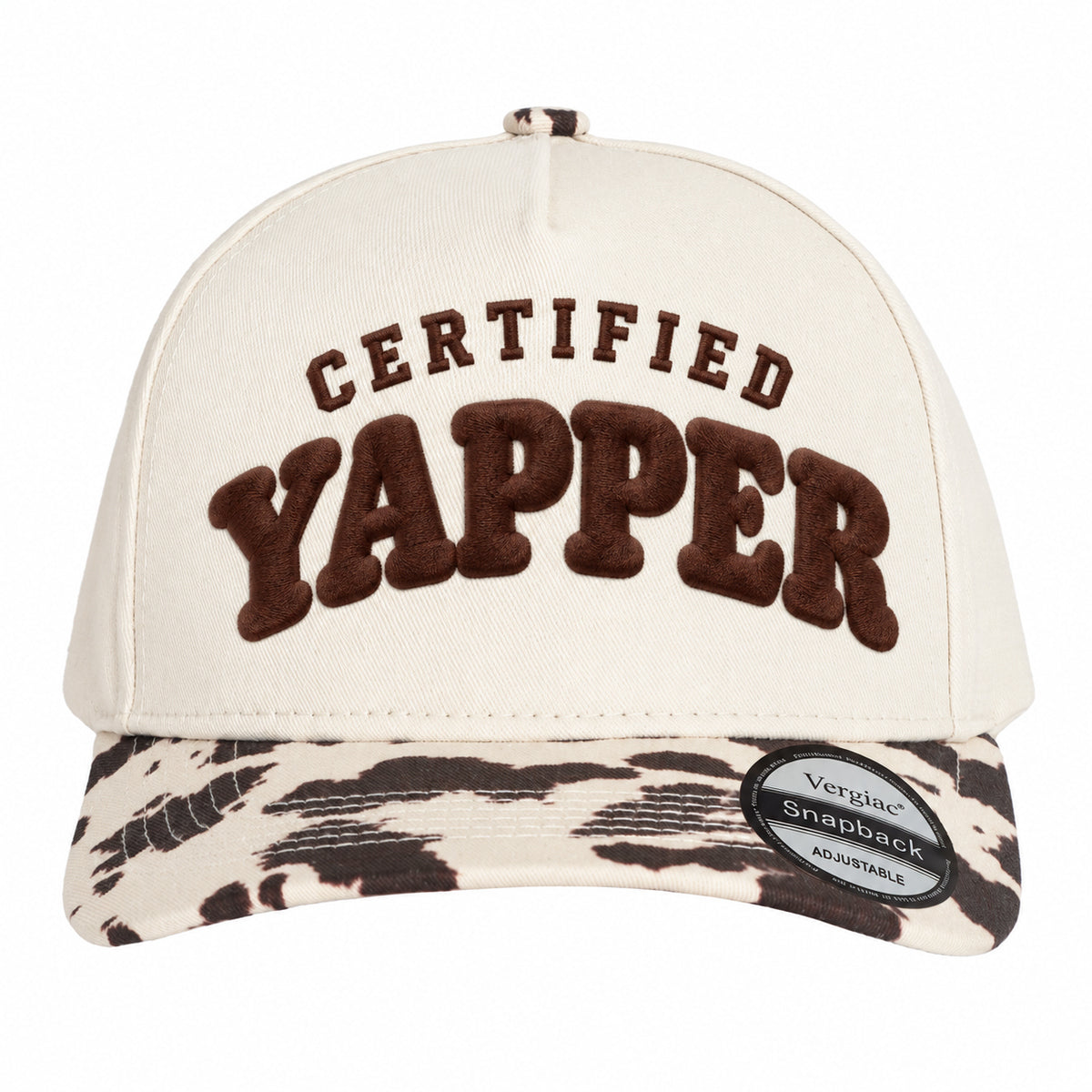 Certified Yapper Novelty Rounded 5-Panel Trucker Hat