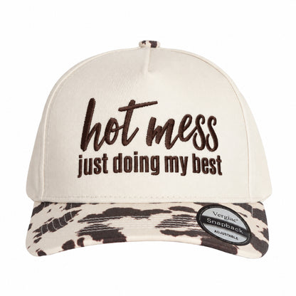 Hot Mess Just Doing My Best 5-Panel Trucker Hat